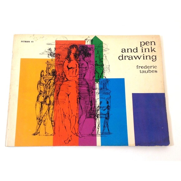 Vintage Pen and Ink Drawings by Frederic Taubes First Edition 1962 Pitman 41 - Picture 1 of 7